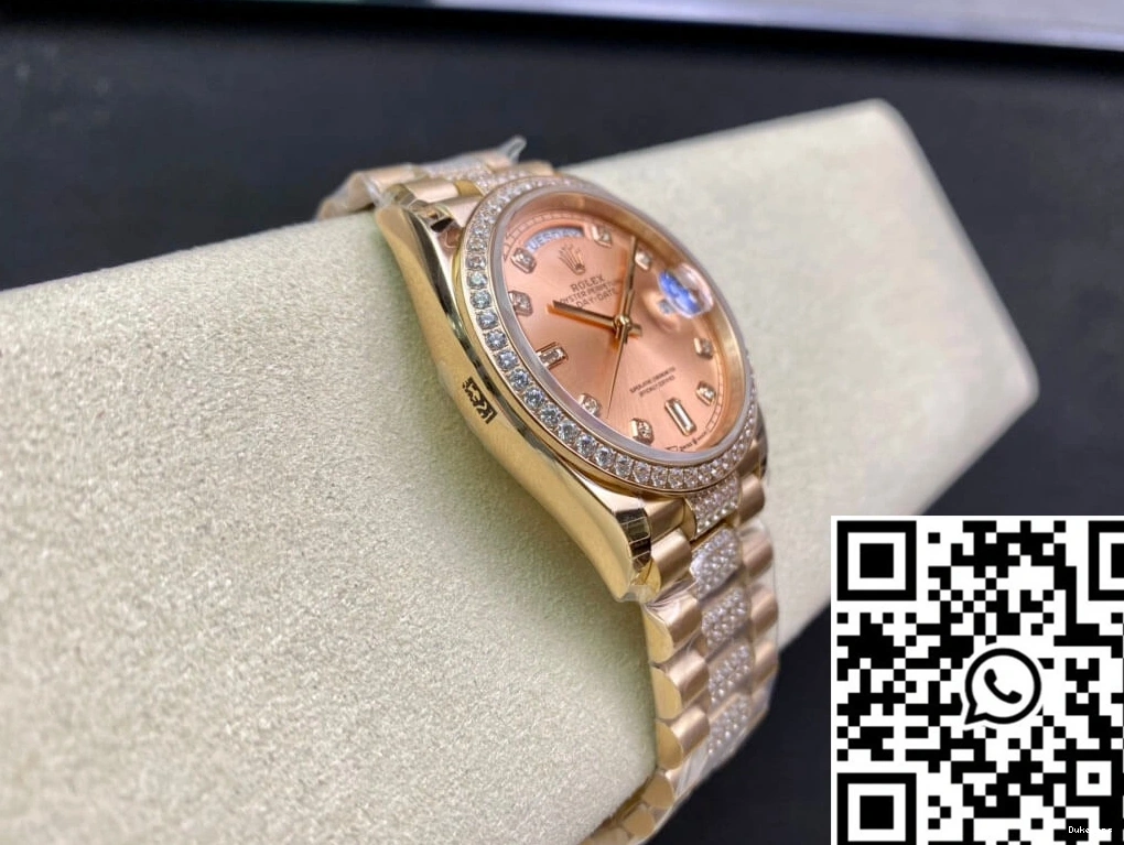M128345RBR-0020 Gold EW Date Factory Rolex Day Rose 0414